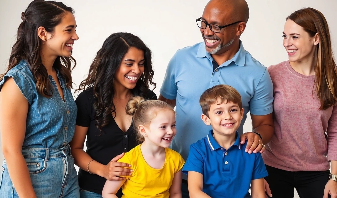 A diverse group of people smiling and laughing, symbolizing community and shared wellness journey.